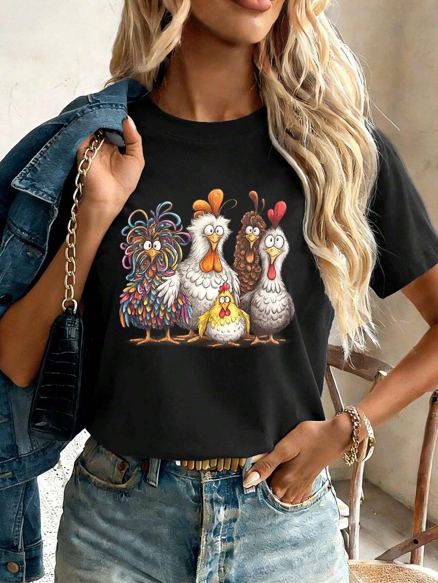 Women T-Shirts - Black - View 1