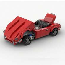 Modelo de coche MOC tipo E convertible 1990, bloques de construcción educativos creativos DIY, juguete de regalo para niños - 255 unidades - Ver 2