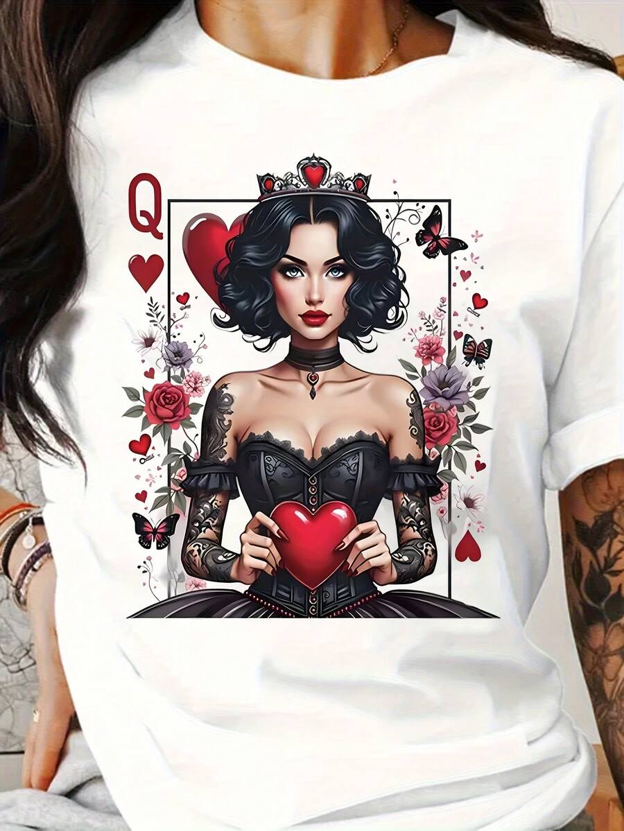 Women T-Shirts - [White] - View 1
