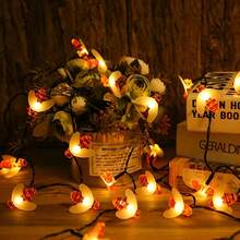 Realistic Solar Powered Bee String Lights, 8 Lighting Modes Solar Outdoor Lights, Cute Bee Design Suitable For Yard, Path, Garden, Fence, Greenery Decor - Multicolor - View 8
