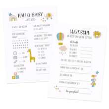 10/30 Pcs Baby Shower Guessing Game Cards To Fill In, Super Guessing Game For Shower Or Gender Reveal, Decorative Baby Shower Party Game, Creative Gift For Baby Shower, Great Fun For Mum Guests - Multicolor - View 1