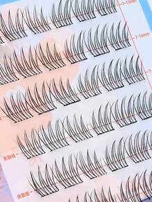 36pcs Korean Style Self-Adhesive False Eyelashes, Eyelash Extension, No Glue Needed, Suitable For Beginners, Reusable, Cosplay, Cartoon, Sweet Style, Halloween, Great Gift For Women - View 4
