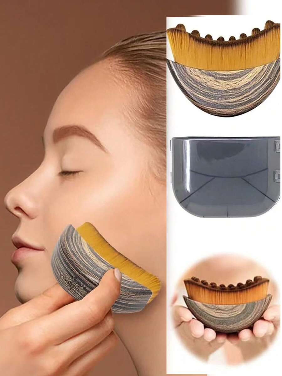 淋巴塑形面部及身体按摩刷，用于面部淋巴引流按摩，塑造下颌线条，符合人体工学设计，贴合肌肤，消肿，缓解疲劳