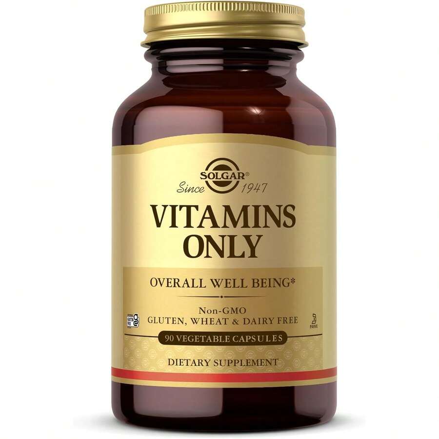 Solgar, Vitamins Only, Multi-Vitamin For Overall Well Being, 90 Vegetable Capsules - 90抽 - 查看 1