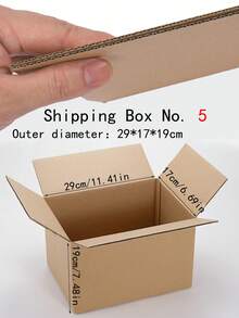5个4-13磅瓦楞纸箱，5层加固/3层超强，DIY礼品包装盒，适用于小件物品运输，棕色瓦楞纸箱带盖，适用于邮寄包装、礼品、蜡烛、香水、杯子、手工艺品、产品包装 - 紙箱 - 查看 26