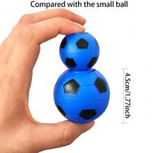 5pcs/10pcs/20pcs Random Color Mini Football Toys, 5cm Football Party Favor Bag Filler, Rotatable Finger Stress Relief Ball Sensory Toys, Interactive Toys For Children (Some Accessories May Be Random) - Multicolor - View 8