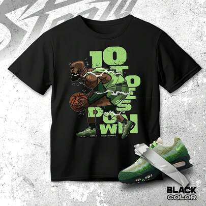 AM 95 The Woods All Ten Down, Camiseta a juego con zapatillas, Camiseta gráfica de estilo urbano para coleccionistas de zapatillas