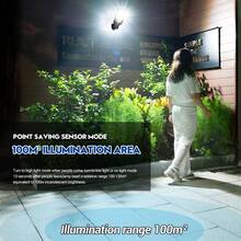 1/2PCS Outdoor Solar Floodlight With Motion Sensor – LED Wall-Mounted Security Light With Remote Control, Waterproof; Suitable For Porch, Garage, Driveway, Garden - Multicolor - View 7