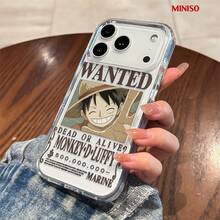 Ốp lưng điện thoại trong suốt hình ảnh Monkey D. Luffy (One Piece) với dòng sản phẩm The Girlfriend, bảo vệ toàn diện cho iPhone 17/17 Pro/17 Pro Max/17 Air/16/15/14/13/12/11/X Series. Món quà lý tưởng cho người hâm mộ anime. - Trong sáng - Xem 5
