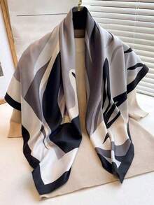 1pc Women Abstract Pattern Fashionable Bandana For Daily Life Bandana,Hair Band,Head Band Ideal For Dressing Up Your Look Winter Fall - Nhiều màu - Xem 1