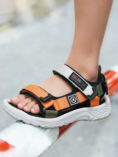 Sandalias de niños con punta abierta, zapatos de playa transpirables de verano con correa de , sandalias deportivas ligeras adecuadas para la playa y el uso diario