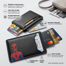 Ví/đựng thẻ ID Người Nhện Marvel, phù hợp với mọi loại điện thoại, món quà hoàn hảo cho sinh nhật, Giáng sinh, Ngày của Cha và các dịp khác. - nhiều màu - Xem 1