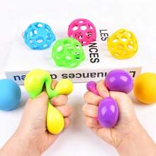 Schylling 1 pieza Pelota antiestrés que cambia de color, rellena de harina, juguete sensorial suave y de rebote lento - (Aleatorio) - Multicolor - Ver 4