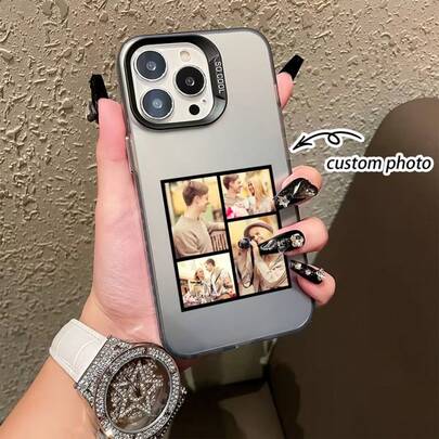 1pc Customized Matte Wedding Photo Phone Case, Eternal And Fashionable. Valentine's Day Phone Case, An Eternal Customized Phone Case. Couple Phone Case, DIY Customized Phone Case. Personalized, Name Phone Case. Suitable As A Gift For Mother, Father, Couple, Partner Or Friend. Suitable For Valentine's Day, Mother's Day, Children's Day And Other Anniversaries. Fits Various Phone Models Including Apple, Transsion, Etc.
