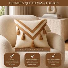 Handmade Braided Cotton Macrame Cushion Cover 45cm X 45cm - Chocopalha54 - Ver 2