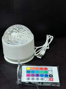 1 Stück 16-Farben Rotierender Magischer Projektionslampe, USB betrieben, Aurora Himmel Szenerie, USB Wellen Nachtlicht Projektor, ideal für Schlafzimmer Dekoration, Partys und Feiertage, einzigartiges Geschenkidee, Schlafzimmer Beleuchtung Projektor - Verschiedenfarbig - Übersicht 10