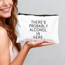 Unisex Elegant Makeup Bag "There May Be Something Interesting" Cosmetic Storage Pouch - Multicolor - View 20