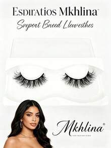 1 Pair 3D Fluffy Faux Mink Eyelashes, Dense Long Reusable Striped Lashes For Dramatic Eye Makeup - Black - View 2
