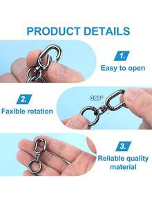 2pcs Oval Carabiner Hooks, Backpack Clips, Car Key Chains. Zinc Alloy Oval Rings, Metal Round Disc Rings, Oval Chain Rings, Spring Loaded Open Rings, For Spring Season - Multicolor - View 10