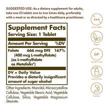 Garden of Life Solgar Folate 666 MCG DFE (Metafolin® 400 MCG), 100 Vegan Tablets - 100 Count - View 2