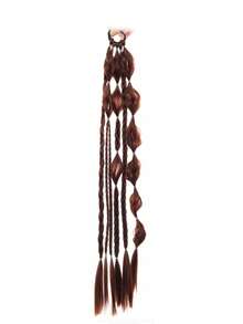 Synthetic Lantern Bubble Long Twist Braid Ponytail Extensions,24 Inch Handmade Mixed Color Bubble Twist Braids - Vacation Style Hair Extensions, Suitable For All Hair Types - Multicolor - View 9