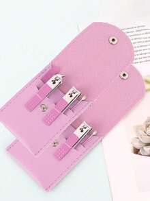 Bộ dụng cụ làm móng 4/7 món, bộ dụng cụ chăm sóc móng du lịch, kìm cắt móng tay nam/nữ, bộ kéo cắt móng chuyên nghiệp. - Nhiều màu - Xem 23