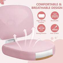 Primy Desk Chair Pink Study Chair for Boys Girls with Height Adjustable Swivel Mesh Task Student Chairs for 4-12 Growing Teen Office Chair for Home/School/Office Pink - rosa - Ver 6
