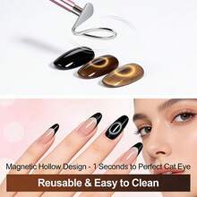 Bộ dụng cụ vẽ móng mắt mèo 3 món, kèm các dụng cụ tạo hình sáng tạo, thích hợp sử dụng trong studio. - Nhiều màu - Xem 7