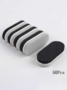50 chiếc dũa móng tay mini hình vuông bằng xốp, nhiều màu sắc - Nhiều màu - Xem 8