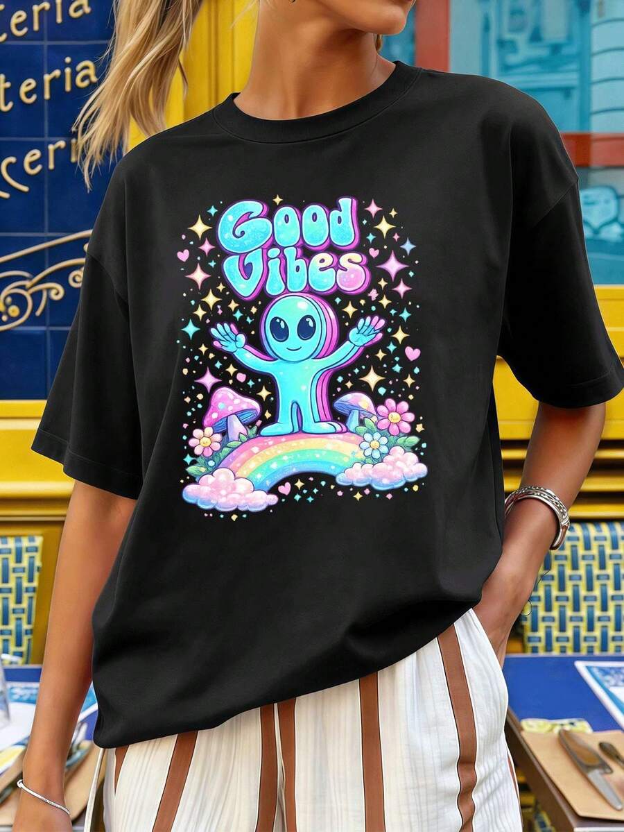 Women T-Shirts - Black - View 1