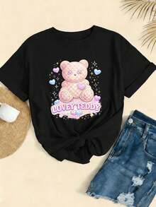 Women T-Shirts - Black - View 2