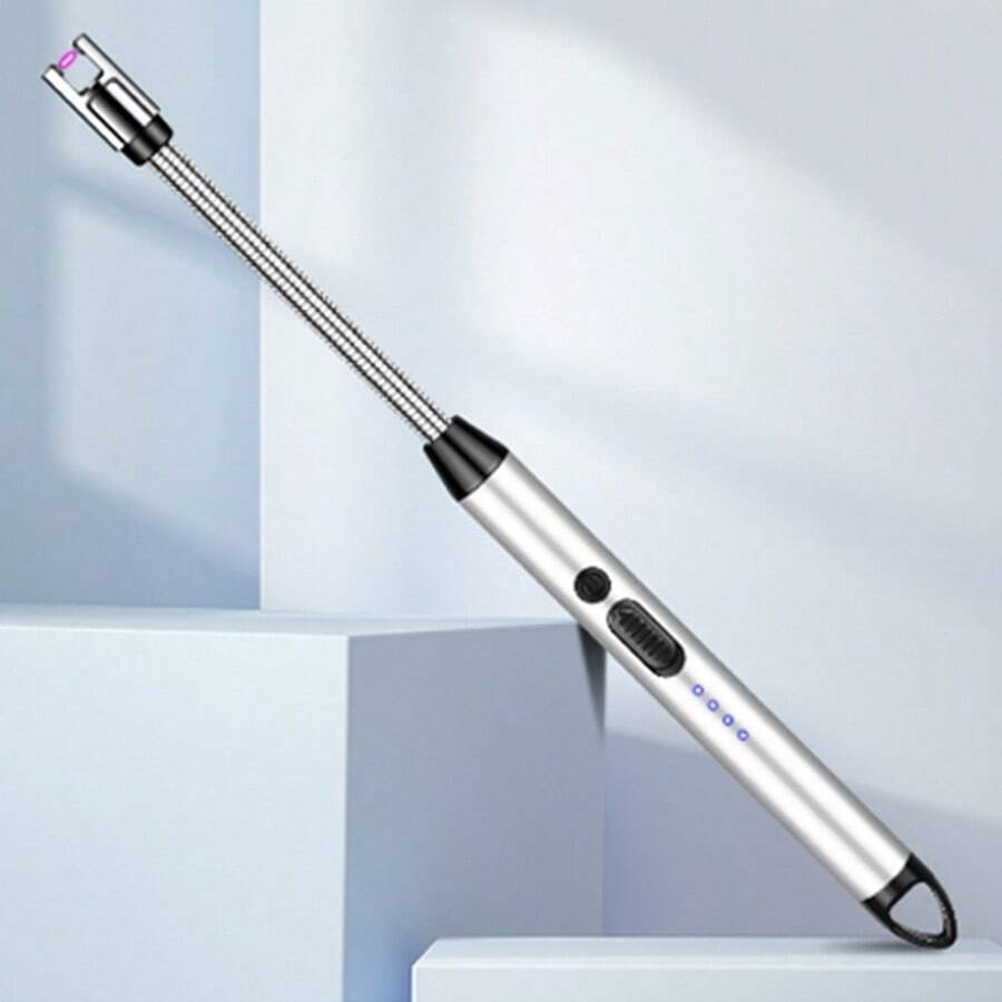 Electric Lighter: Stovetop/Grill Lighter, Original Model With USB Charging - Silver - View 1