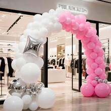 15/35/55/75 globos rosas, kit de arco de globos rosas mate de 5/10/12/18 pulgadas, decoración para baby shower, San Valentín, fiesta de princesa, despedida de soltera, fiesta de cumpleaños - rosa - Ver 5