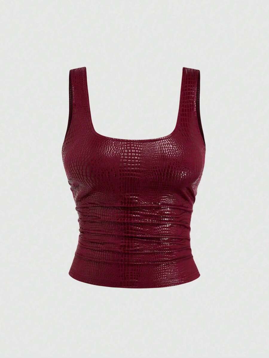 Summer New Arrival Solid Color Slim Sexy Versatile Camisole Sleeveless Vest, Suitable For Beach Party Outfit