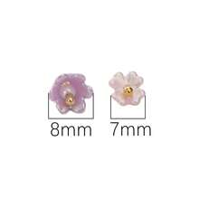 100 hạt nhựa acrylic giả ngọc trai hỗn hợp hình hoa bốn cánh, chuông và hoa lan, phụ kiện làm mặt dây chuyền thủ công DIY. - A - Xem 9