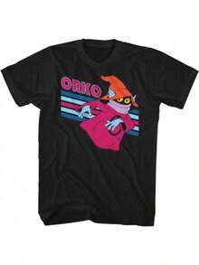 Of Universe- Orko- Manga Corta- Adulto--Camiseta - Negro - Ver 6