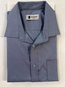 Comfortable Long-Sleeved Business Shirt - Dark Grey - View 2