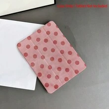 1个粉色波点透明背板平板电脑保护套，带笔槽，兼容iPad 10.9/10.2/Air第五代/Pro11/第十代/9.7/Air 2/（第七代）/（第八代）/Air 4/5/Pro 11/第十代10.9英寸2022款智能保护套/Air 13（M3 2025）/Air 11（M3 2025）/Air 11（M3 2025）/11（A16 2033），兼容华为MatePad - 彩色 - 查看 3