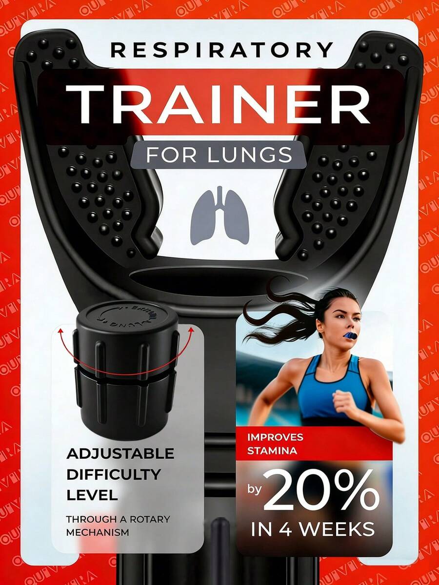 Adjustable Resistance Breathing Trainer - Customized Resistance To Enhance Breathing Strength, Professional Fitness Training At Home - Multicolor - View 1