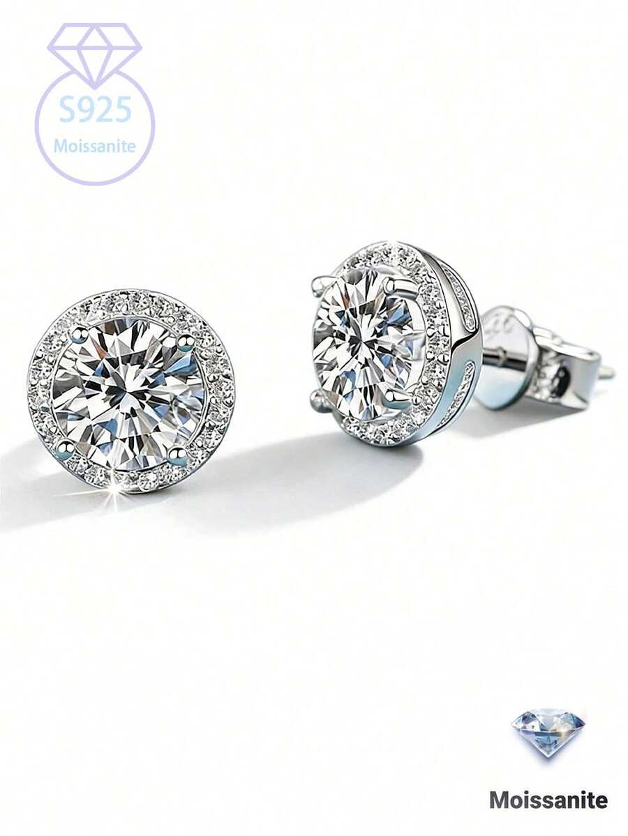 KAHOOT Pendientes elegantes y exquisitos con rhinestones para mujer