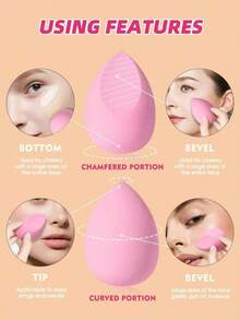 Sminkverktyg Lämpliga för kräm- och puderconcealer, löst puder - Multifärgad - Visa 3