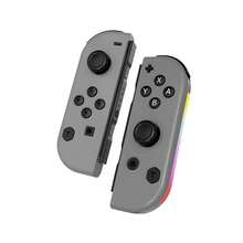 GAMINJA For Switch Joy-Con 無線遊戲控制器，RGB 燈光、震動、鮮豔燈光、動作感應、藍牙、3D 搖桿控制、無漂移，適用於 Switch 遊戲主機 L/R 控制器，附喚醒截圖功能 - 查看 14