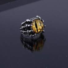 Men's Vintage Personalized Demon Eye Adjustable Open Ring - Evil Eye Ring - View 8