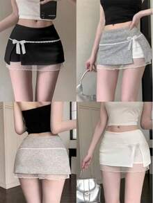 Women Skirts - Grey - View 3