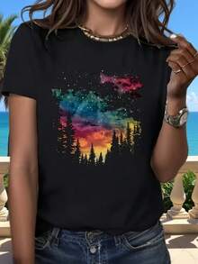 Women T-Shirts - Black - View 4
