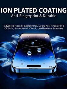 2pcs Tempered Glass Screen Protector For IPhone 17/16/16ProMax/16Pro/15/15ProMax/14/13/12/11/ProMax/XS X/XR, Full Screen Coverage, 9H Hardness, Anti-Fingerprint, Scratch Resistant. Essential Screen Protector For Daily Protection, Office, Home. Phone Screen Protector Phone Accessories Waterproof Shockproof - Clear - View 4