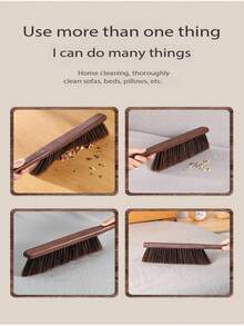 Duster Brush, Dust Removal Brush, Bed Brush Broom, Chicken Wing Wood, Household Wooden Soft Bristle Brush, Compact Bed Duster Broom - Straight-handled Chicken Wing Wood Brush [3 Rows Of Bristles] - View 11