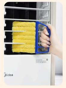 Microfiber Blind Duster, Multi-Functional Window Blind Cleaner Brush, Home Curtain Cleaning Tool, Air Conditioner Fan Dust Removal Brush - A - View 3