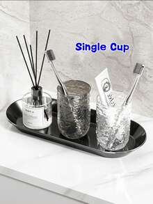 1pc Travel Toothbrush Holder, Portable Toothbrush Cup Case, Plastic Toothbrush Rack Container, Suitable For Travel, Convenient To Carry, Multi-Purpose, Can Hold Toothbrush And Toothpaste, Applicable For School, Camping, Business Trip, Bathroom, Transparent - Travel Rinsing Cup - View 9