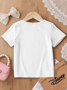 One Disney Zootopia Kids T-Shirt With Nick And Judy Car Zootopia GO! Print. White Short-Sleeved Top For Boys And Girls. This Baby Girl Outfit Is Suitable For Everyday Wear, Versatile And Breathable, Perfect For Spring And Summer, Vacations, Outdoor Activities, Amusement Park Wear, And Makes A Great Gift For Children. - 白色 - 查看 4